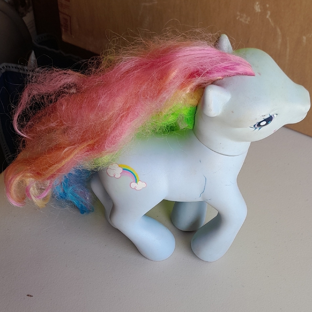 Colorful Pony Toy with Rainbow Mane